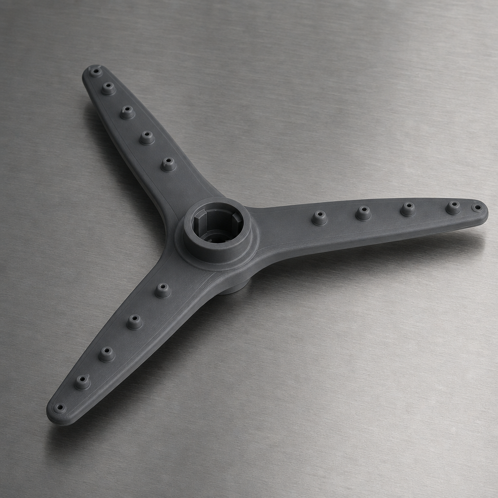 3D-printed dishwasher spray arm