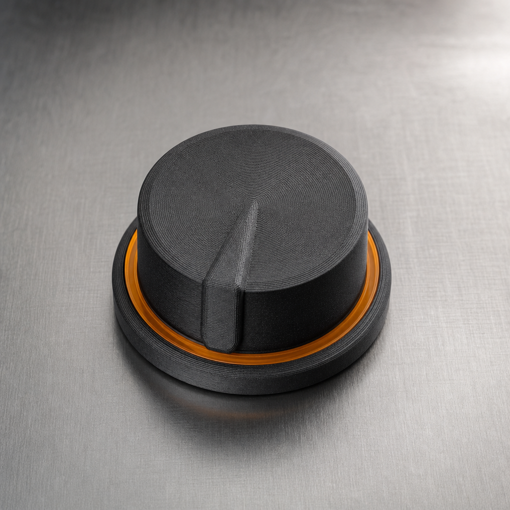 3D-printed washing machine control knob
